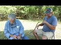 Reflex bow: Jack McKey shows an example of a common Native American bow.