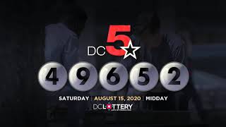 DC LOTTERY Midday 08/15/2020