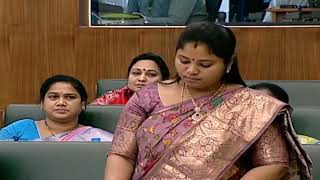 YSRCP MLA Pushpa Sree Vani on YSR Aasara Welfare scheme || Assembly Day 2 || 16th Sept 2022