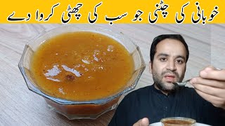 khubani Ki Chatni Recipe | How To Make Apricot Chutney | Apricot Sauce | Samiullah Food Secrets