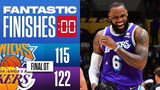 Final 1:17 WILD OT ENDING Lakers vs Knicks 👀👀