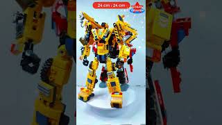 Fire Fighter Combiner 6in1 Qman 1416 Blazing Mars ⚡️ Speed Build Lego Transformers Sentinel Prime