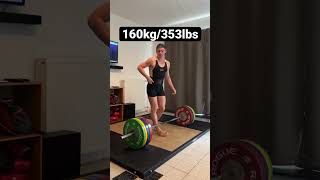 160kg/353lbs Conventional Deadlift