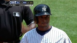 TB@NYY: Almonte singles home two runs in the third