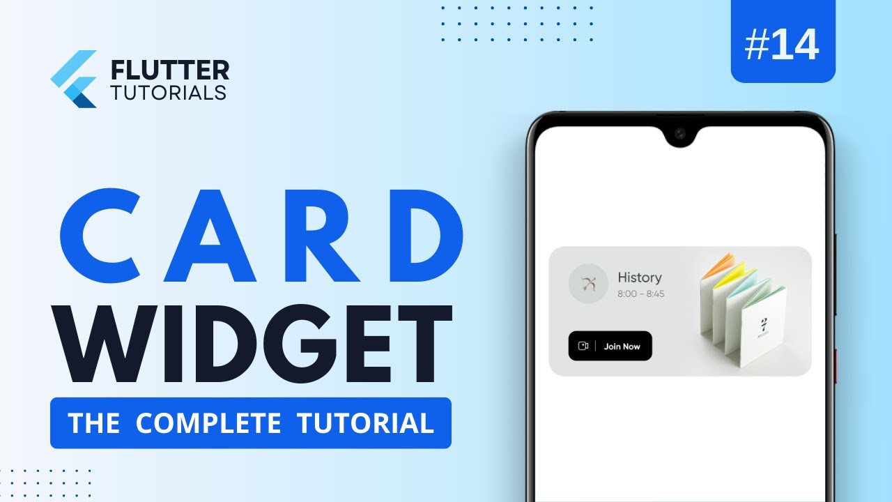 Learn How To Design Simple Card And List Widgets In Flutter Youtube ...