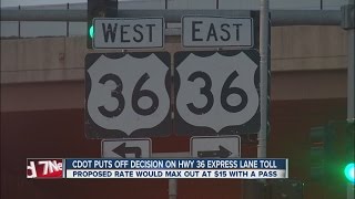 How does the Hwy 36 toll compare with other expressways?