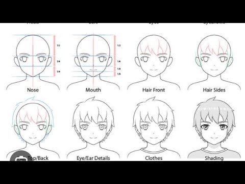 How To Draw Anime Face Tutorial Youtube