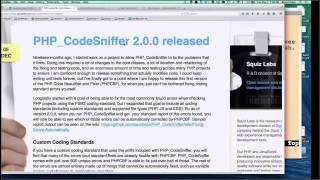 Code Sniffer and Drupal coding standards