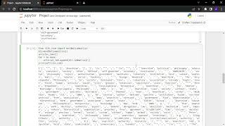 Preprocessing Wikipedia articles on Python using NLTK.