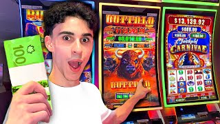 I Played EVERY Buffalo Slot At The Casino!