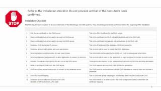IDMS Install Checklist
