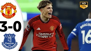 Manchester United vs.Everton 3-0 - Highlights & All Goals 2024 - Garnacho 🔥