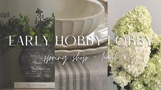 2025 NEW HOBBY LOBBY SPRING SHOP WITH ME | SPRING DECOR HAUL