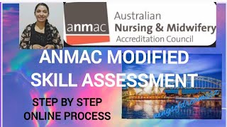 ANMAC MODIFIED SKILL ASSESSMENT/HOW TO DO ONLINE BY SELF/PATHWAY TO AUSTRALIAN PR VISA/STEP BY STEP