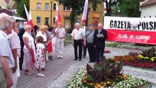 Kolejne upamiętnienie tragedii smoleńskiej w Lubinie 10.07. 2013.