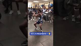 This Freshman put up some serious weight 💪👀 #shorts