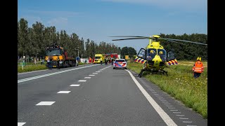 Asielzoeker doodgereden op N366 naast AZC Ter Apel