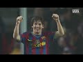 Messi scores four goals - Barcelona v Arsenal in 2010