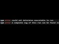 How to fix npm error could not determine executable to run npm error