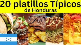 Los 20 Mejores Platillos Típicos de Honduras