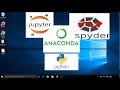 Install Anaconda Python, Jupyter Notebook And Spyder on Windows 10