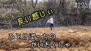 【土地開拓日記】#273 もみ殻燻炭　軽石投入　山林から畑への道のり