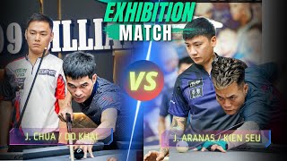 JOHANN CHUA/DO KHAI VS  JAMES ARANAS/KIEN SEU  | DOUBLES  | EXHIBITION GAME #highlights #billiards