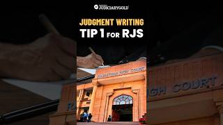 Tip 1 for Judgement Writing ✍️📚 | RJS 2024 Mains Preparation ⚖️