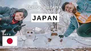 Japan Winter Trip 2023 | Day 3: Echigo Yuzawa | our first snow! Naik kereta 1jam aja dari Tokyo