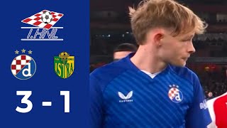 GNK Dinamo Zagreb protiv NK Istra 1961 (3-1) Vrhunci | 1. HNL 2025 | Utakmica Vrhunci danas!