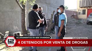 Allanamientos, detenciones y secuestro de drogas