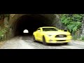 ford mustang drives on the transfăgărășan highway in romania