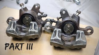 FD RX-7 Brake Rebuild Part 3 - Rear Caliper Disassembly