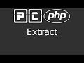 PHP beginners tutorial 32 - extract