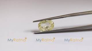 Certified Natural Yellow Sapphire 4.34 Ct (Ceylon) - Prime  ( Call +91 9784933600)