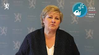 Erna Solberg, Prime Minister of Norway - Paris Peace Forum