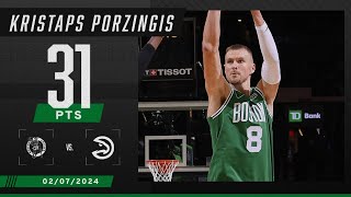 KRISTAPS PORZINGIS puts the Boston Celtics ON TOP 🍀 | NBA on ESPN