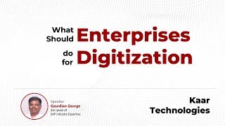 What should enterprises do for digitization?