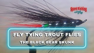 FLY TYING TROUT  FLIES - PRO STAFF ON THE BENCH: THE BLACK BEAR SKUNK WITH BRENT SCHLENKER