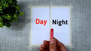 Day and night nature drawing | Drawing of Nature | Naveen Art