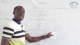STANDARD FORM - CORE /GENERAL MATHS - SHS1