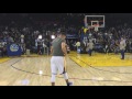 Stephen Curry's Full Pre-Game Routine for Trail BlazersWarriors!