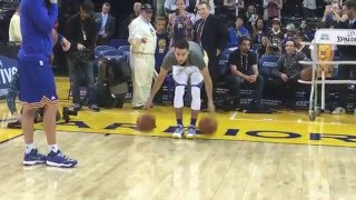 Stephen Curry's Full Pre-Game Routine for Trail Blazers/Warriors!