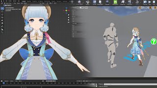 Genshin Imapct MMD Retargeting in UE4 - Part 1