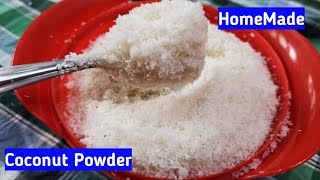 How to make dry coconut powder at home | coconut powder recipe | kobbari podi in telugu