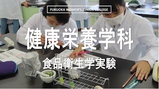 【健康栄養学科】食品衛生学実験（7月22日）