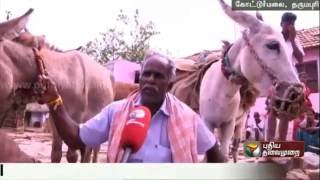 Roadless  mountaineous village in Dharmapuri district