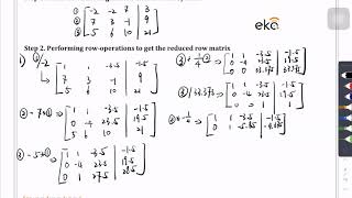 Concordia-Math 208 Gauss-Jordan Elimination Problem Solving