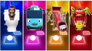 Skibdi Toilet 🆚 Tayo the little Bus 🆚 The Extra Slide 🆚 Lighting McQueen Eater.🎶 Who will win?