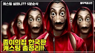 종이의 집 한국판 캐스팅 라인업 확정~! 캐스팅 실화임??